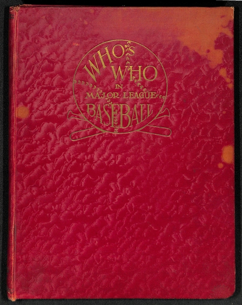 1933 Who's Who In Major League Baseball Hardback Book