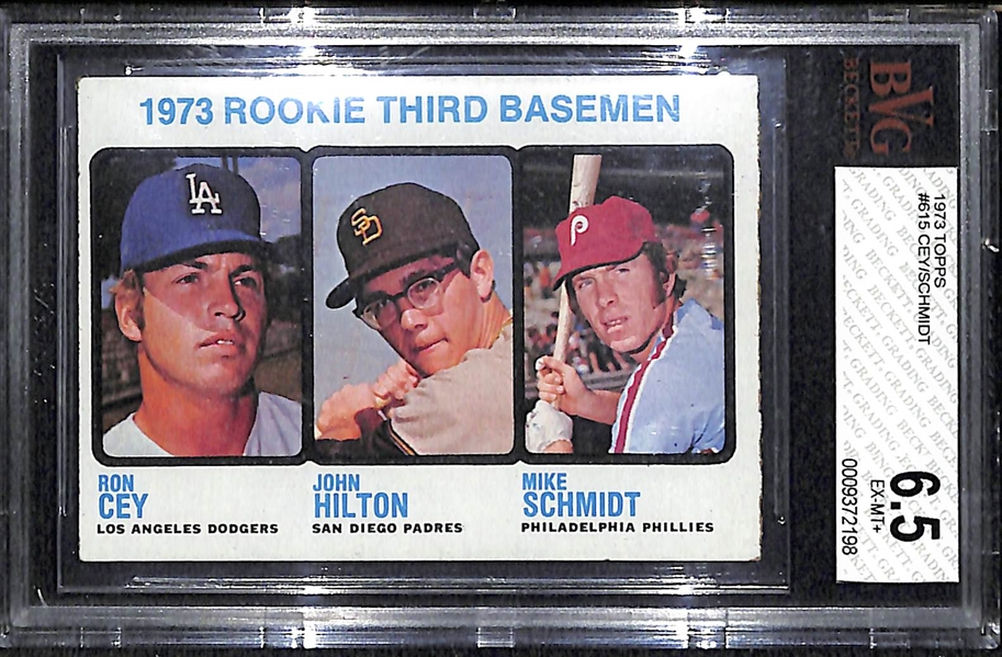 1973 Topps #615 Cey/Schmidt Rookie Card - BVG 6.5