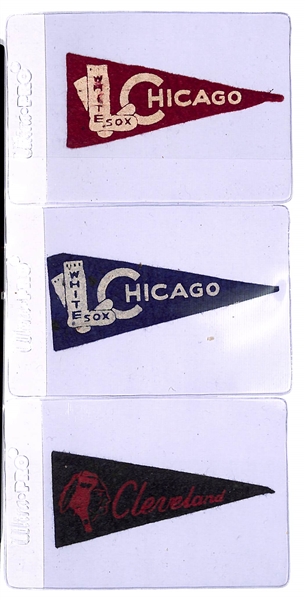 Lot Of 17 1950 American Nut & Chocolate Mini Pennants