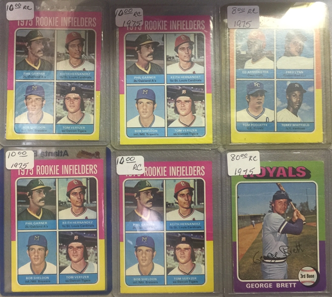 Lot of Approx 200+ Rookie Cards from 1974-1986
