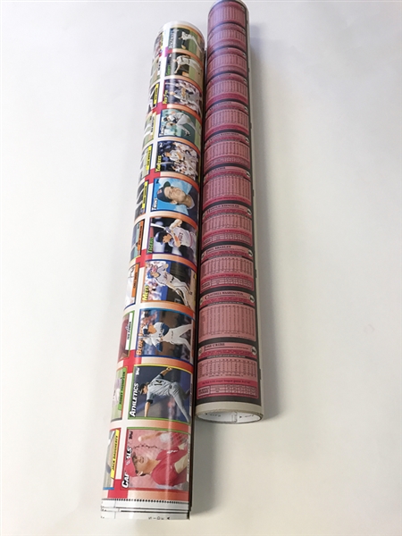 1989 Topps Baseball Uncut Sheet & (3) - 1990 Topps Baseball Uncut Sheets
