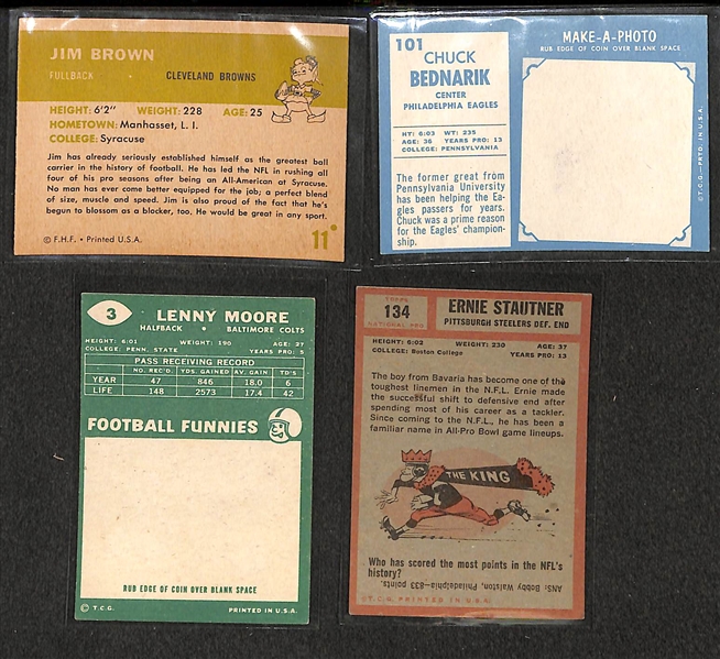 1961-1970 Assorted 250 Football Card w. Jim Brown