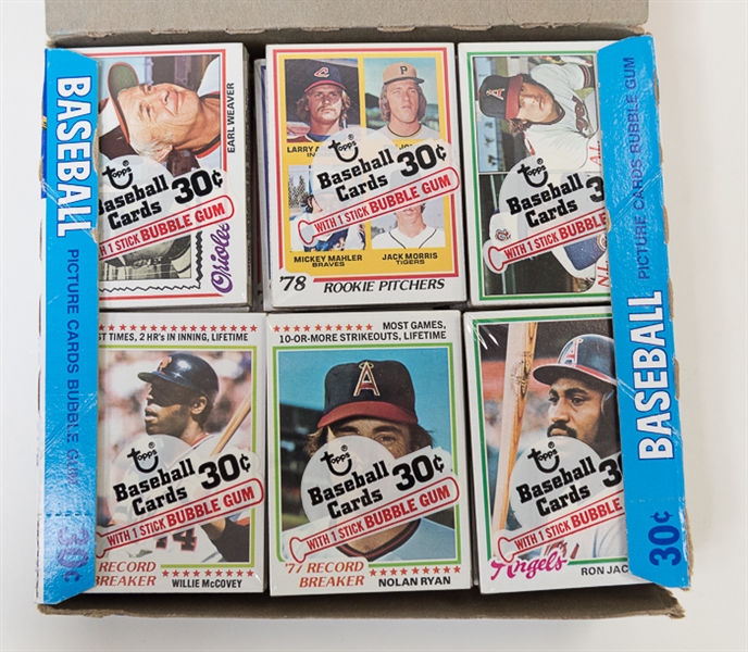 1978 Topps Unopened Baseball Cello Box (BBCE Sealed) w/ 24 Cello Packs