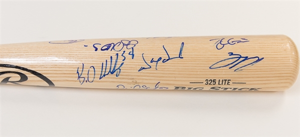 2016 Phillies Team Signed Bat w. Howard & Herrera