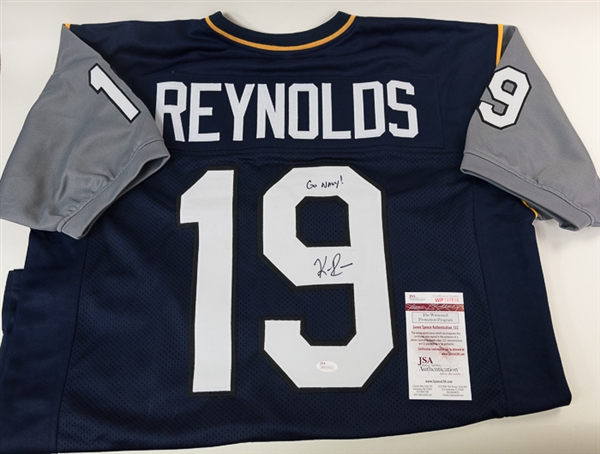 Keenan Reynolds Signed Navy Midshipmen Style Jersey - JSA (Inscribed Go Navy)