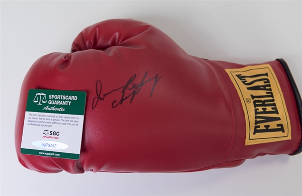 Iran Barkley Signed Everlast Boxing Glove - SGC