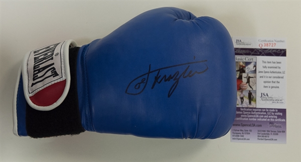 Joe Frazier Signed Youth Everlast Boxing Glove - JSA