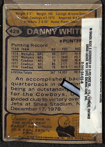 1979 Topps Football Unopened Cello Pack