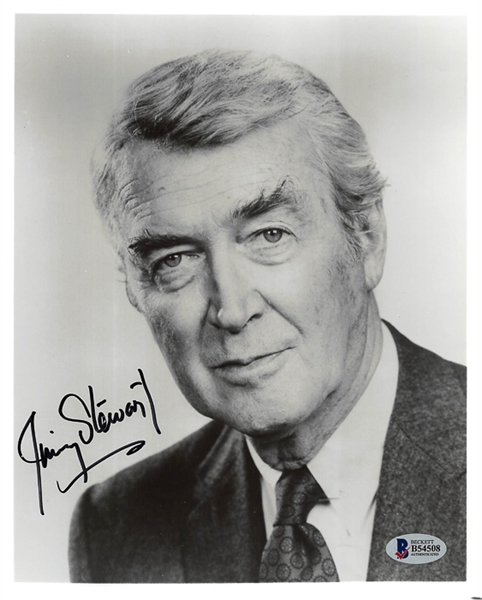 Jimmy Stewart Signed 8x10 Photo - Beckett COA