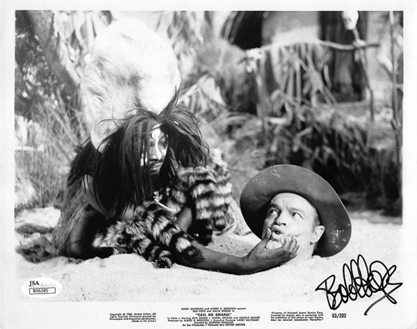 Lot Of 2 Bob Hope Signed 8x10 Photos - JSA COA