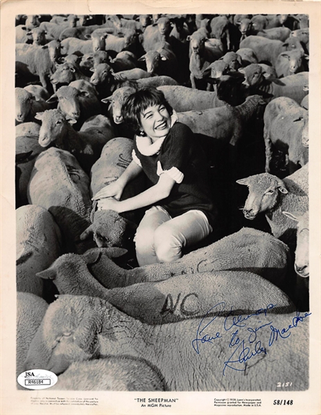 Jane Fonda & Shirley MacLaine Signed 8x10 Black & White Photos - JSA COA