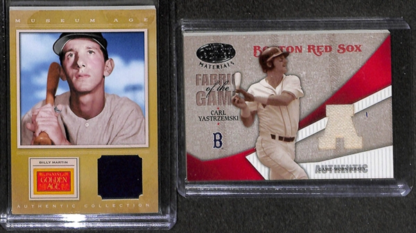Lot Of 53 Baseball HOF & Stars Relic Cards w. Ripken & Griffey