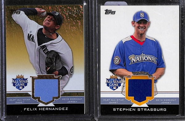 Lot Of 53 Baseball HOF & Stars Relic Cards w. Ripken & Griffey