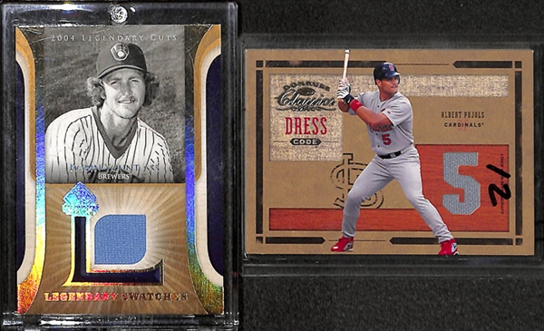 Lot Of 53 Baseball HOF & Stars Relic Cards w. Ripken & Griffey