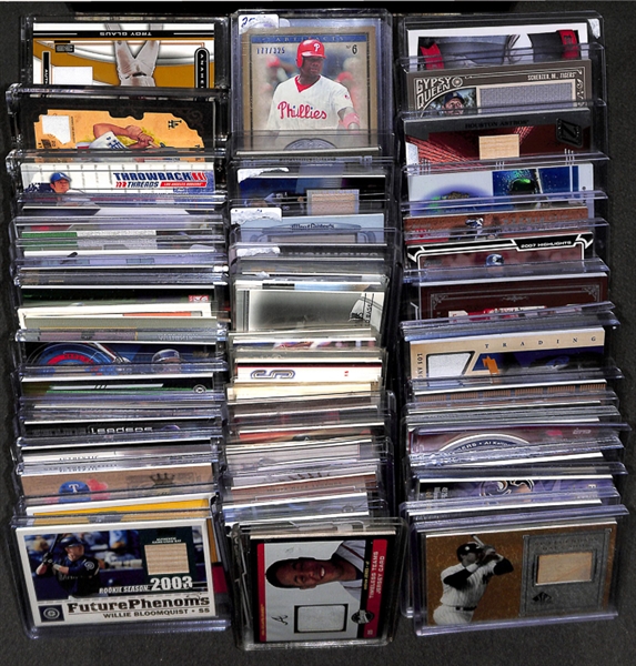 Lot Of 70 Baseball HOF & Stars Relic Cards w. George Sisler