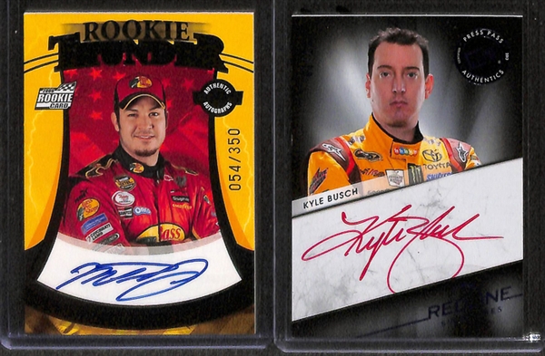 Lot Of 8 NASCAR Autograph/Relic/Numbered Cards w. Danica Patrick
