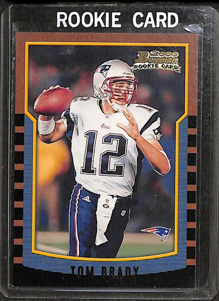 Lot Of 4 Tom Brady Rookie Cards w. 2000 Bowman