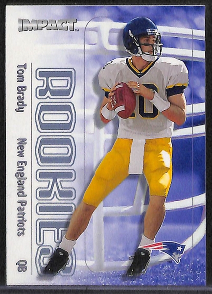 Lot Of 4 Tom Brady Rookie Cards w. 2000 Bowman