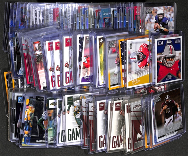 Lot Of 125 Football 2016 Rookie Cards w. Prescott & Elliott