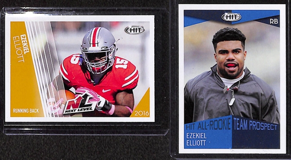 Lot Of 125 Football 2016 Rookie Cards w. Prescott & Elliott