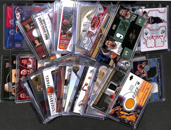 Lot Of 63 Basketball Relic Cards w. Kobe & LeBron