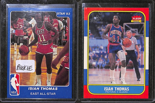 Lot Of 100 1980's Basketball Stars & Rookie Cards w. Pippen & Ewing