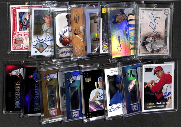 Lot Of 16 Baseball Stars Autograph Cards w. David Ortiz