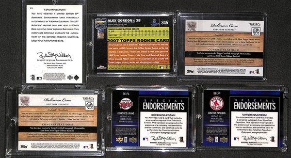 Lot Of 16 Baseball Stars Autograph Cards w. David Ortiz