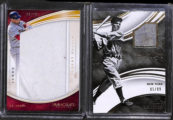Lot Of 26 National Treasures & Immaculate Cards w. Albert Pujols