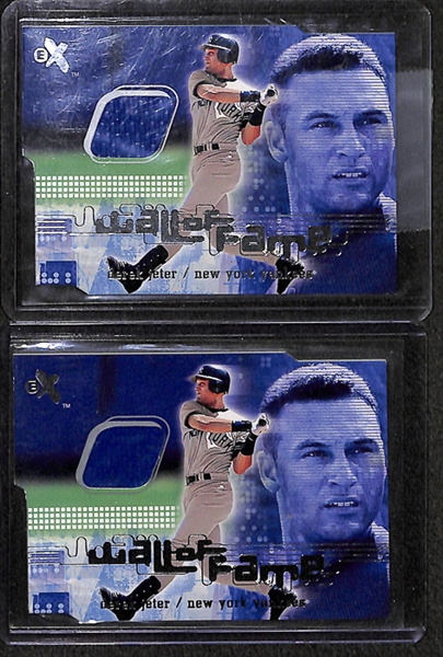 Lot Of 14 Derek Jeter Relic & Insert Cards