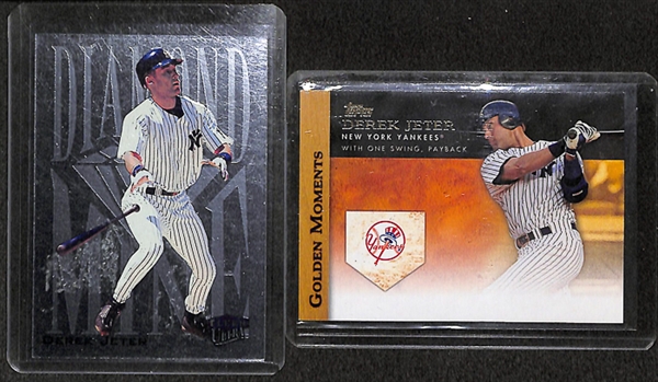 Lot Of 14 Derek Jeter Relic & Insert Cards
