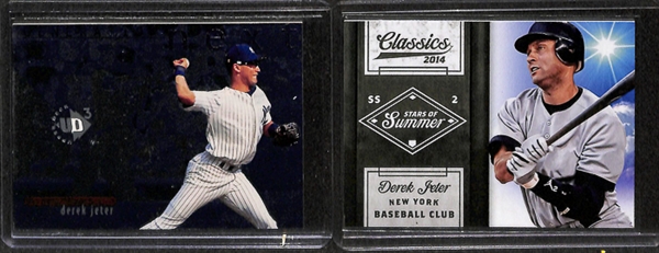 Lot Of 14 Derek Jeter Relic & Insert Cards
