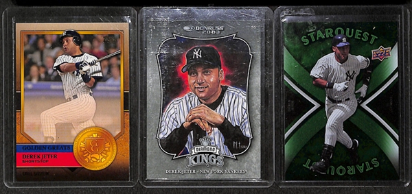 Lot Of 14 Derek Jeter Relic & Insert Cards