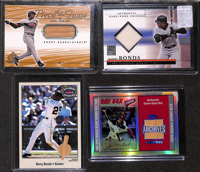 Lot Of 47 Baseball HOF & Stars Relic Cards w. Griffey Jr.