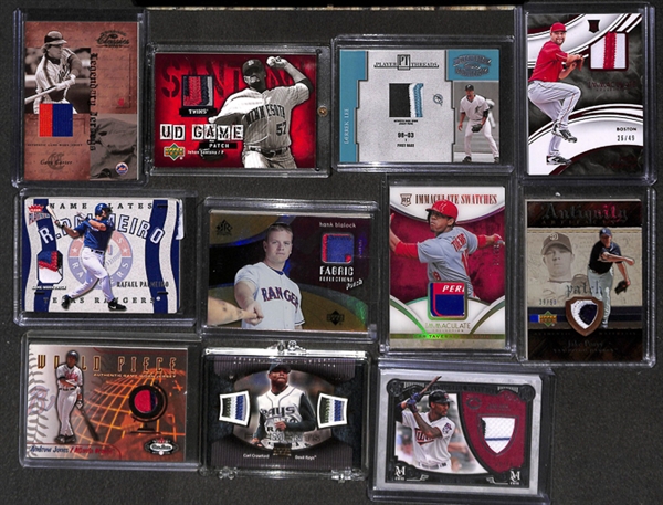 Lot Of 11 Baseball Prime Patch Cards w. Gary Carter