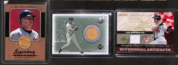 Lot Of 41 Baseball HOF & Relic Cards w. Morgan/Schmidt/ Ripken