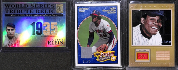 Lot Of 41 Baseball HOF & Relic Cards w. Morgan/Schmidt/ Ripken