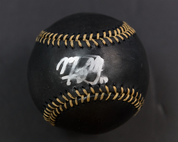 Manny Machado Signed Black MLB Baseball - PSA