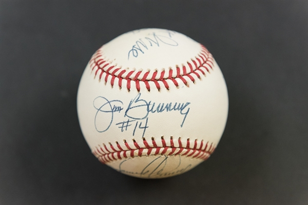 Phillies No Hitter Pitchers Signed Baseball w. Bunning 
