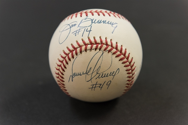 Phillies No Hitter Pitchers Signed Baseball w. Bunning 