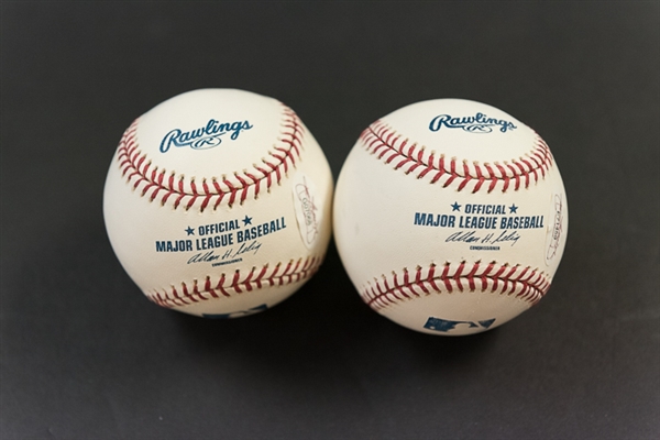 Roy Halladay & Cliff Lee Signed Baseballs - JSA