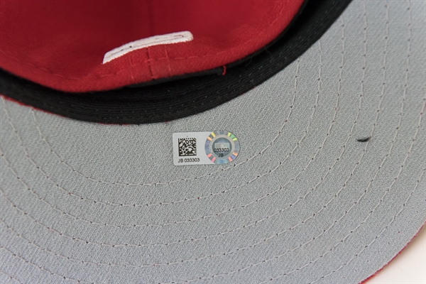 Tyler Goeddel Game Worn Phillies Fourth of July Hat - MLB COA