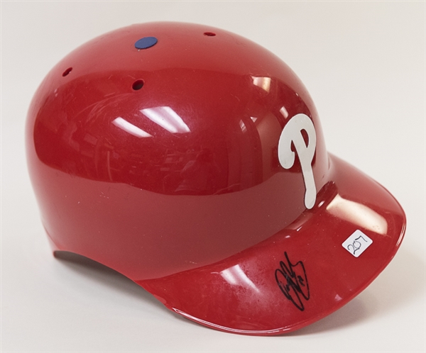 Darin Ruf Signed Full Size Game Issued Phillies Helmet - MLB COA & JSA
