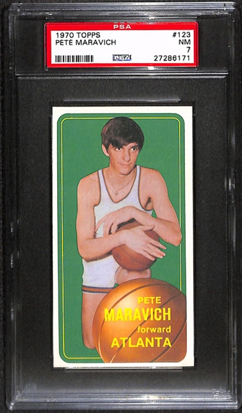 1970 Topps Pete Maravich Rookie #123 PSA 7 NM