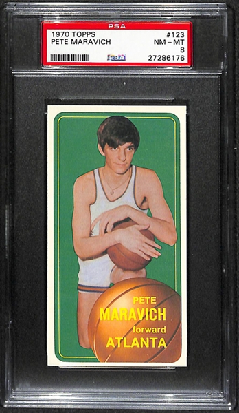 1970 Topps Pete Maravich Rookie #123 PSA 8 NM-MT