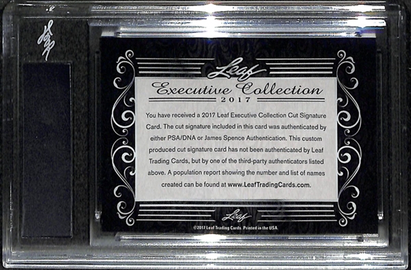 2017 Leaf Executive Collection Charles Barkley Cut Autograph Card