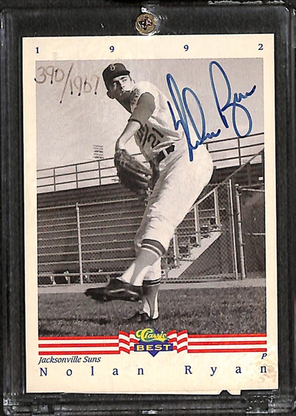 Lot Of 3 Certified Autograph Cards - (1) Nolan Ryan & (2) Yogi Berra