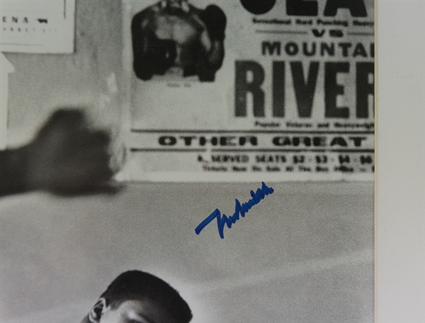 Muhammad Ali Matted/Framed Signed Image (PSA/DNA LOA)