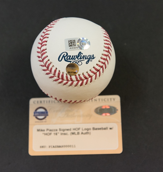 Mike Piazza Signed Hall Of Fame Baseball - Steiner COA