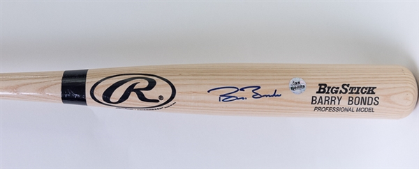 Barry Bonds Signed Rawlings Baseball Bat - Beckett COA